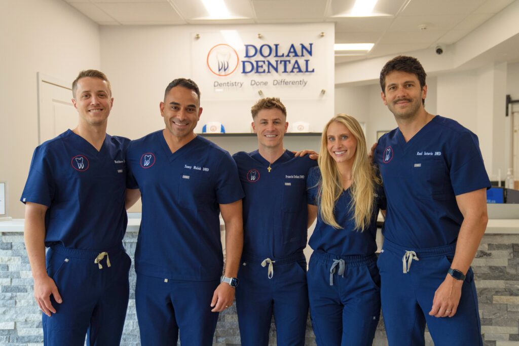 Dolan Dental team outside the practice