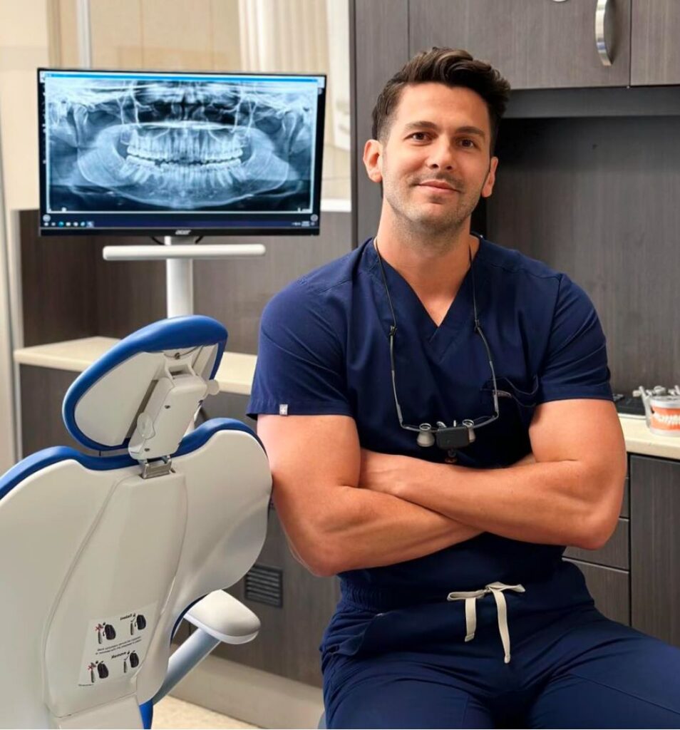 Patient seated in a Dolan Dental treatment room